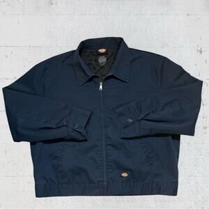 Dickies Insulated Twill Eisenhower Mens Lightweight Work Jacket Size XXL Blue